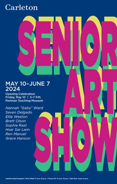 Carleton Senior Art Show: May 10–June 7, 2024