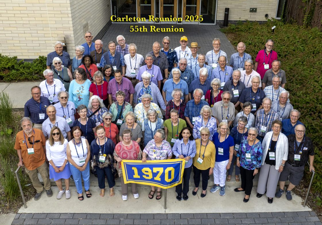 Group photo taken outside from Carleton College reunion