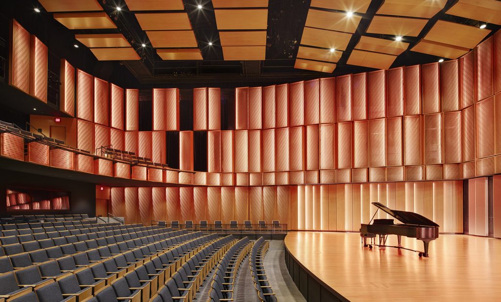 View of Kracum Performance Hall from stage left.