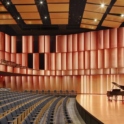 View of Kracum Performance Hall from stage left.