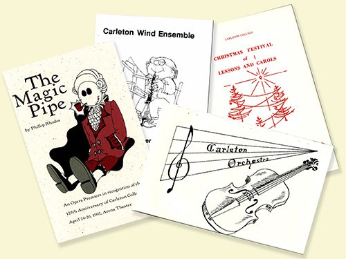 printed programs from old department concerts