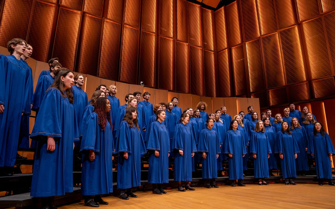 choir performers on stage