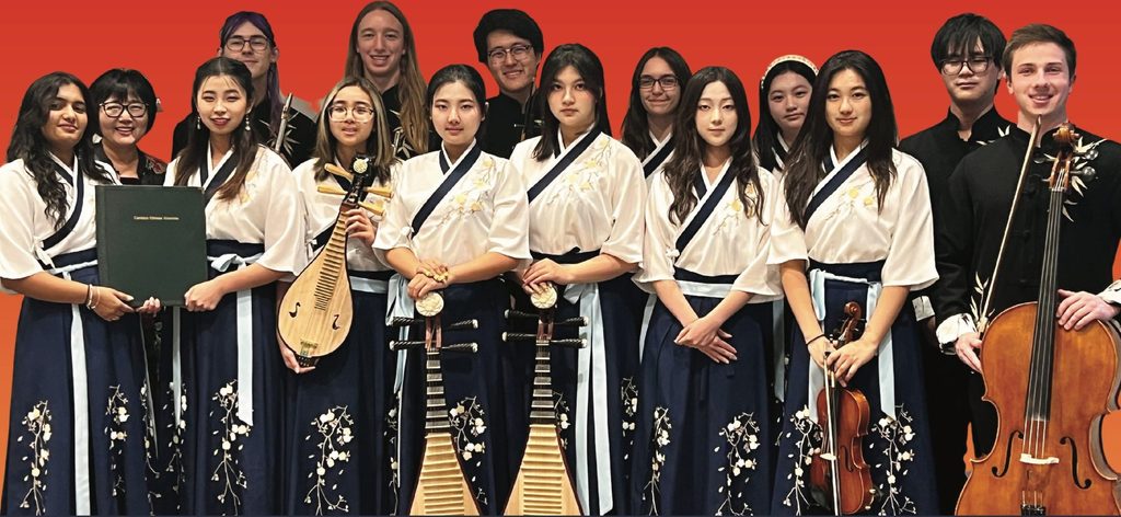 Chinese Music Ensemble members and director Gao Hong