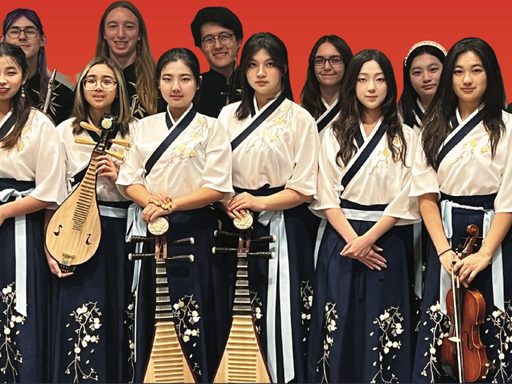 group photo of chinese music ensemble participants