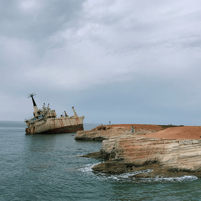 Shipwreck in Cyprus