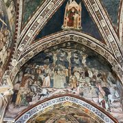 One of the many walls of frescoes depicting the last days of Jesus