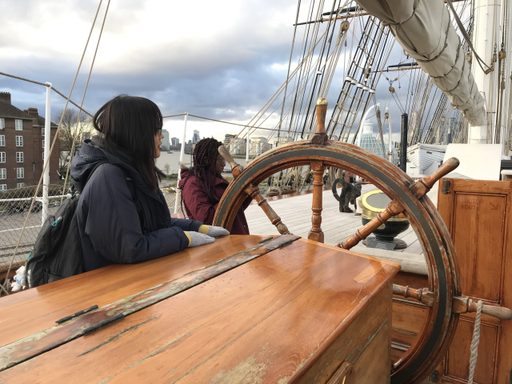 Touring the Cutty Sark, Greenwich