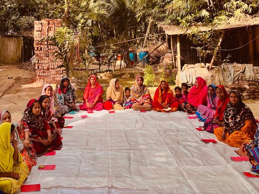 A circle of women having a meeting