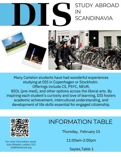 DIS Study Abroad in Scandinavia poster