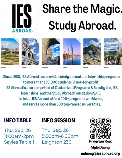 IES abroad poster
