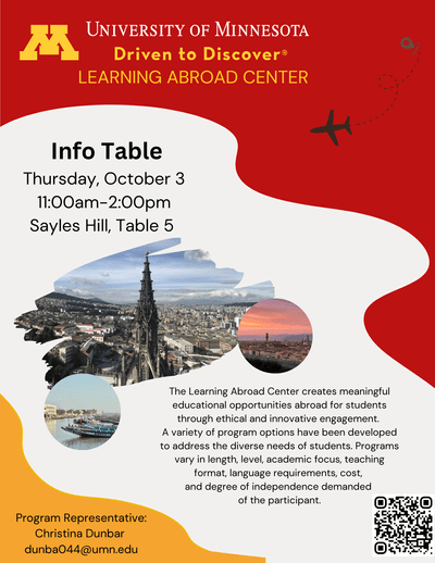 Learning abroad center poster