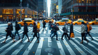 People walking in NYC