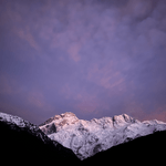 the morning sunrise at Mt. Cook National Park