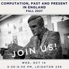 Computation, Past and Present, in England Info Session
