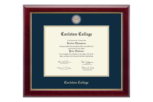 Framed Carleton diploma