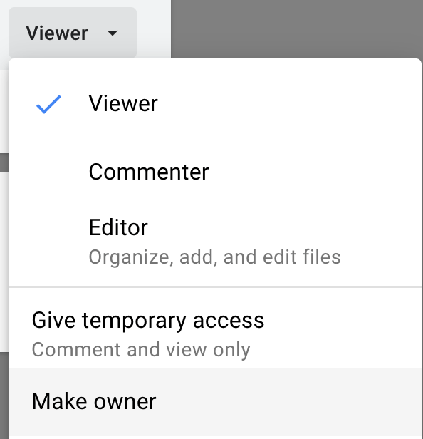 Changing Sharing Permissions in Google Drive
