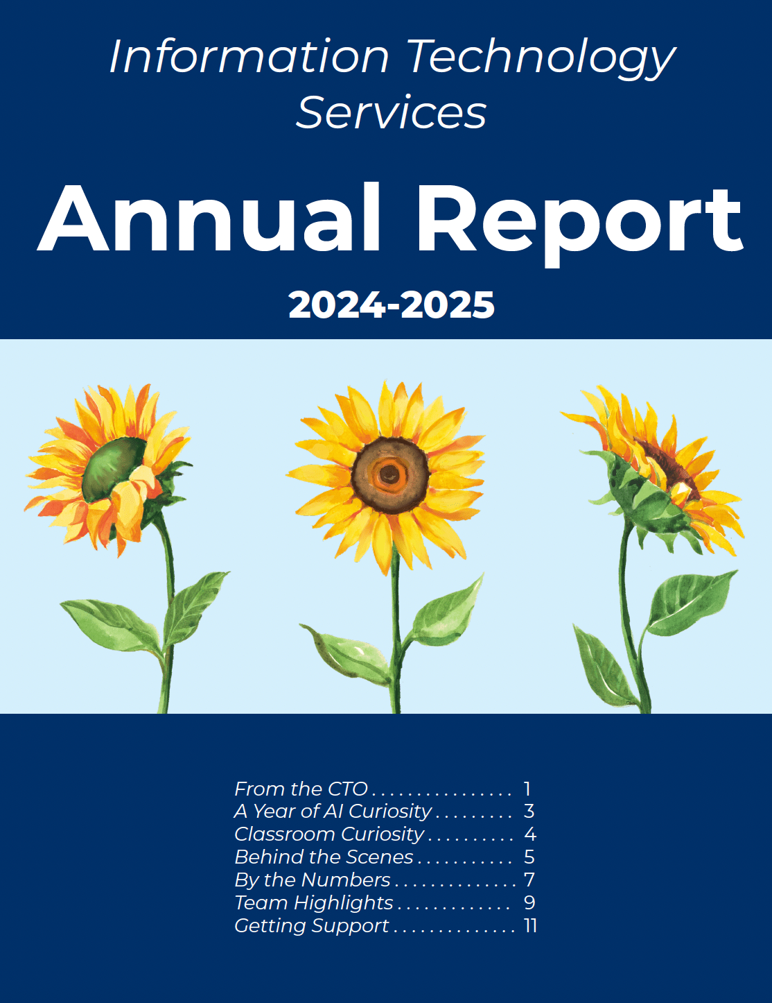 cover of the 2024-2025 its annual report