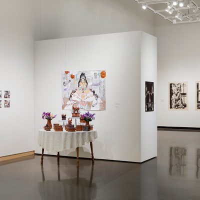 Art exhibition in the Perlman Teaching Museum gallery
