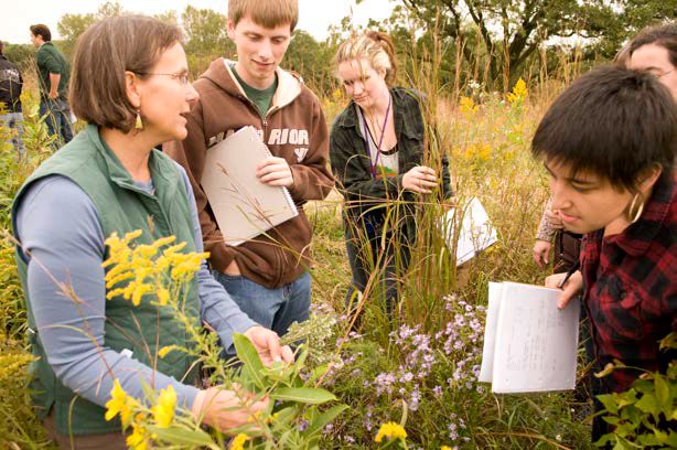 A class in the Cowling Arboretum.