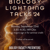 Biology Department Lightning Talks