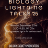 Biology Department Lightning Talks '25