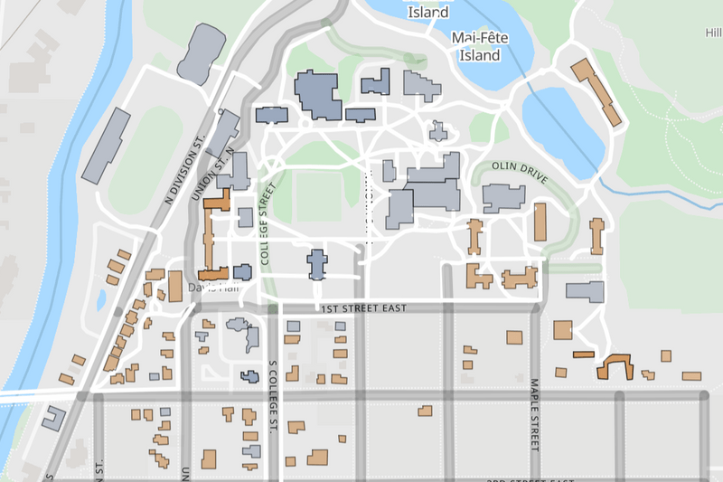 Carleton College campus map