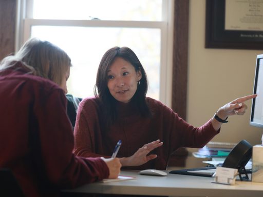 Student meeting with their Adviser