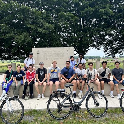 Biking through WWI sites