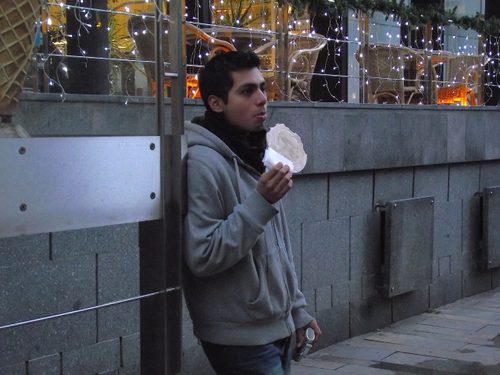 Danny with a Wafer