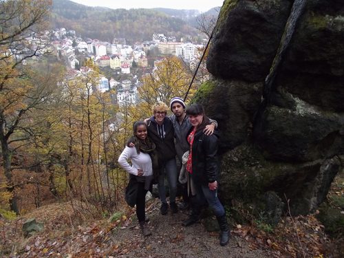 Elsa, Bettina, Marcos, and Kelsey in KV