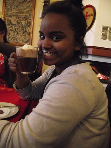 Elsa Likes Her Hot Chocolate