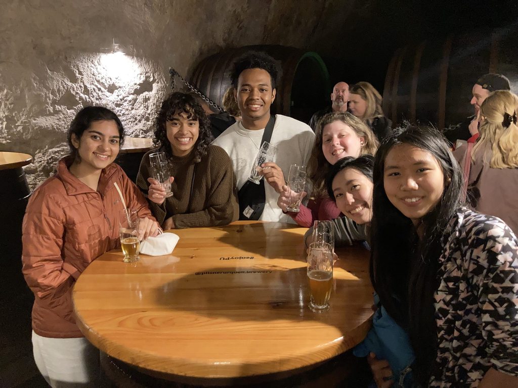 We enjoyed our free beer!