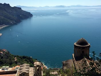The view of the Amalfi Coast from Ravello.