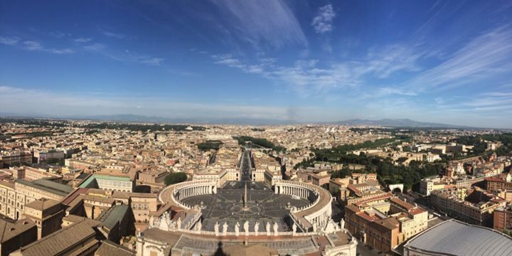 St Peter's Square from the Dome