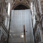Cefalu Cattedrale under wraps