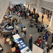 Birdseye view overlooking event: Sophomore Summit