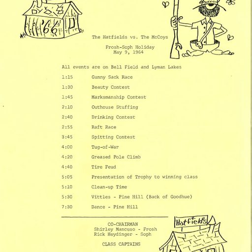 Frosh-Soph Holiday program May 9, 1964