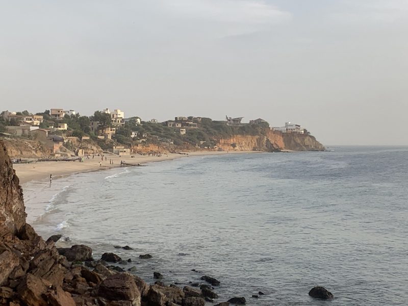 Panoramic view of a beach in Senegal
