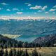 panoramic view of the alps