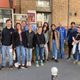 group of students posing in frnace