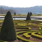 a garden with maze like patterns in france