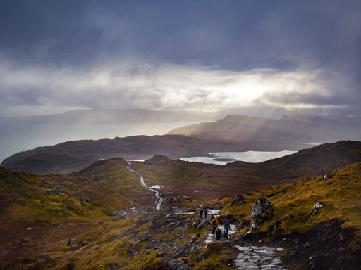 View of scottish highlands