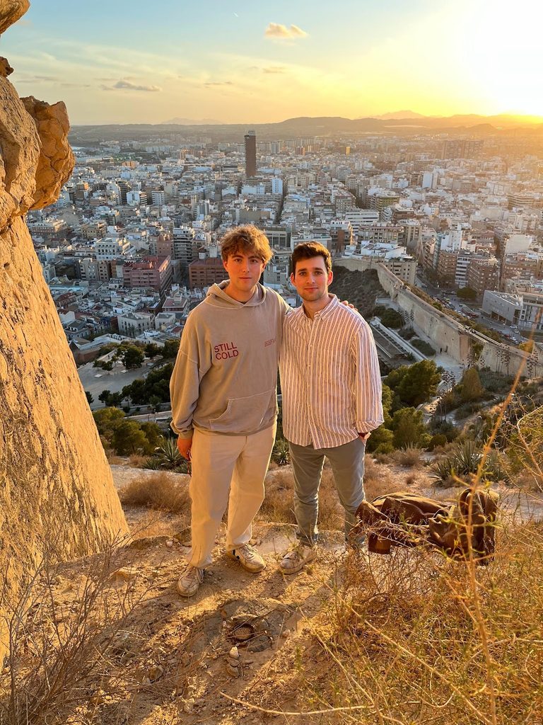 My friend Pablo and I in Alicante, Spain