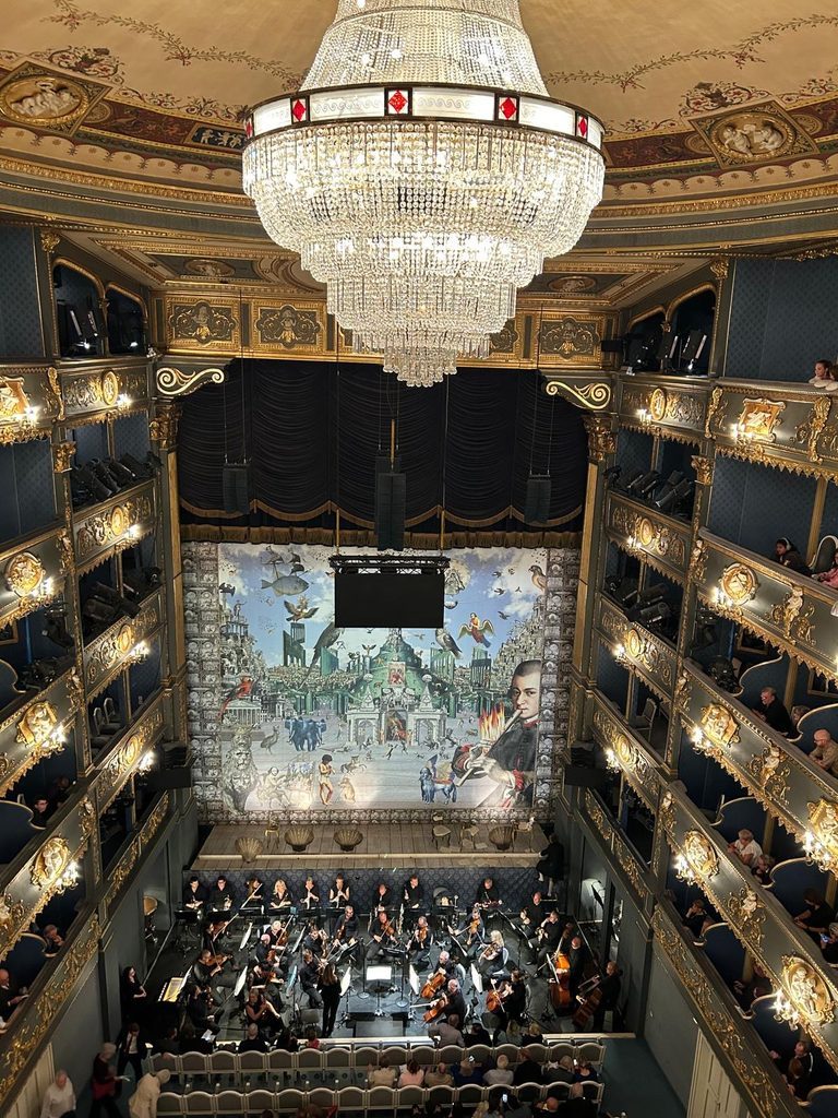 Our view from the gallery in the Estates Theatre