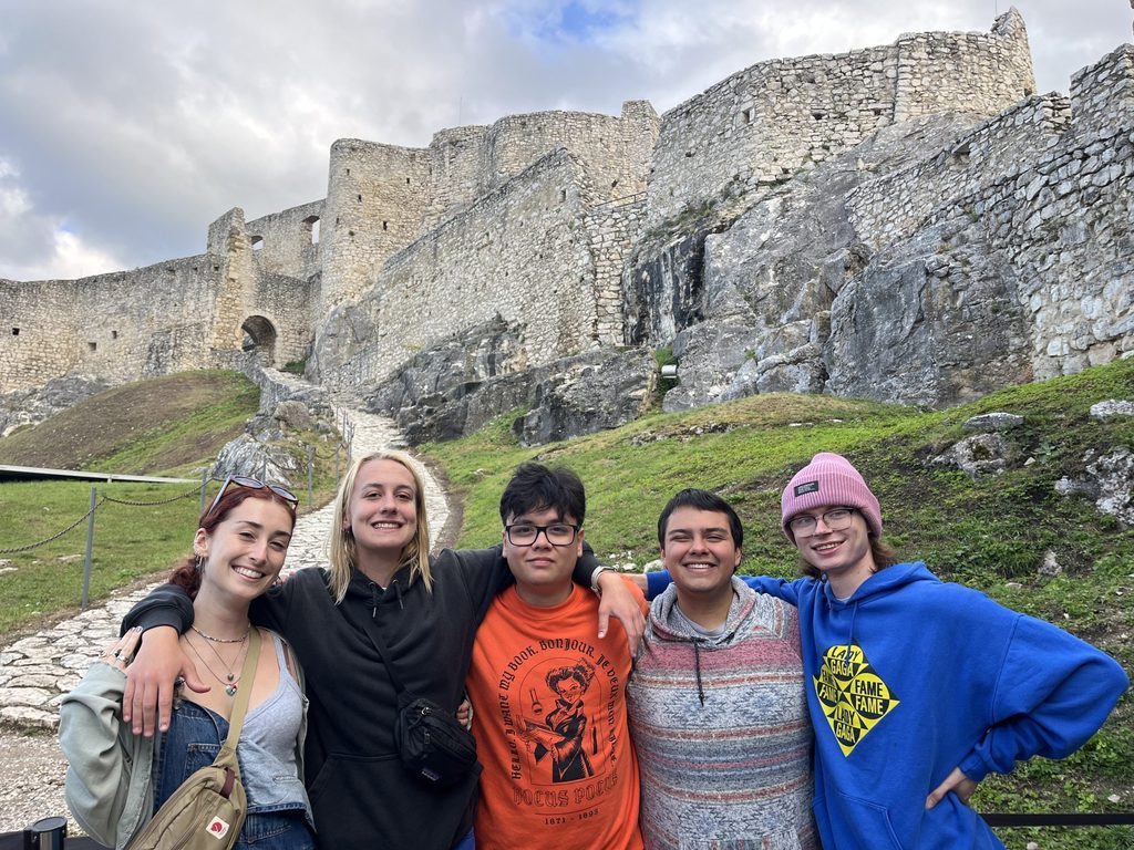 in front of Spiš Castle