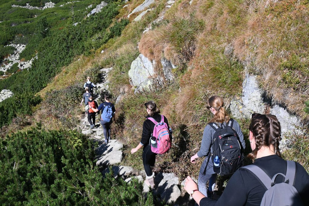 Hiking Group setting off