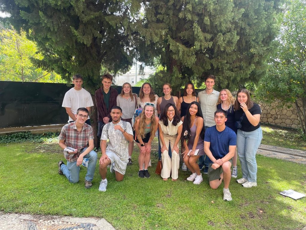 group photo of students in madrid