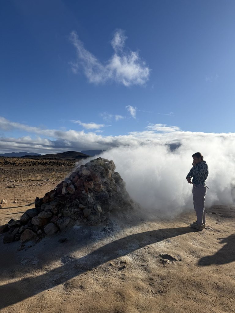 Volcanic gas in iceland
