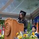 Mimi Majumdar ’22 delivers a speech at Commencement 2022