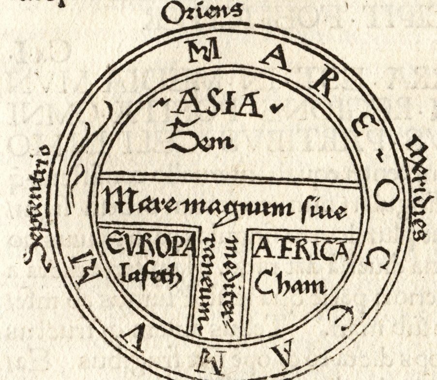 T-O Map from an early printed book